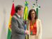 El ministro de Hidrocarburos, Marcelo Blanco y la presidenta de Petrobras, Magda Chambriard