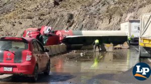 Derrame de aceite vegetal en el sector de Cochara–Lequepalca