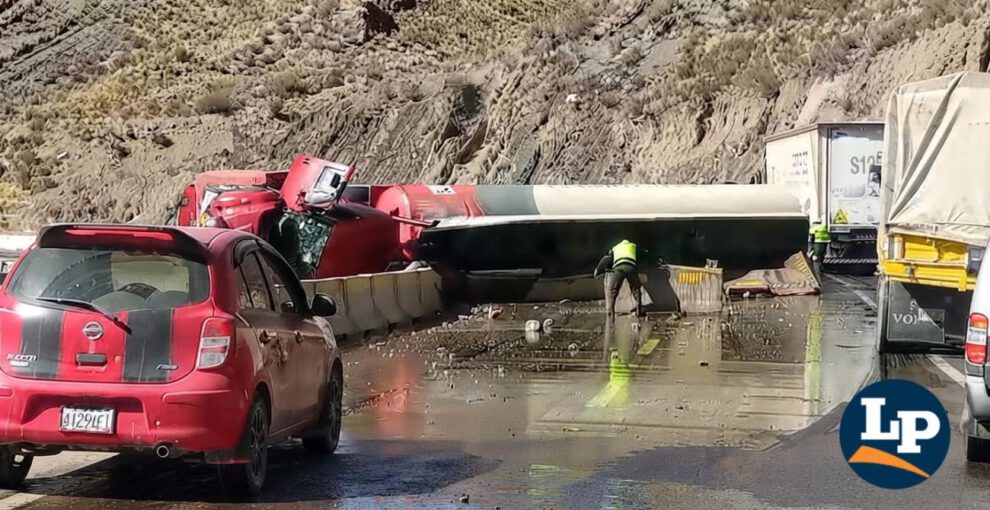 Derrame de aceite vegetal en el sector de Cochara–Lequepalca