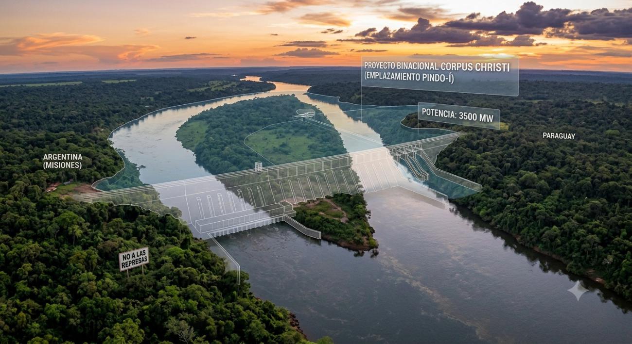 Tramo binacional del río Paraná