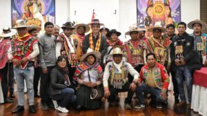 Reunión sostenida entre el Presidente de Bolivia y los ayllus del norte de Potosí y sur de Oruro