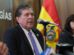 El ministro de Hidrocarburos y Energías, Marcelo Blanco, durante sus declaraciones