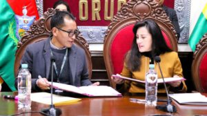 Momento de la firma del convenio