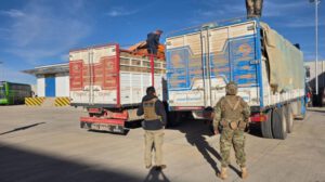 La autoridades decomisaron el cargamento de aceite de contrabando