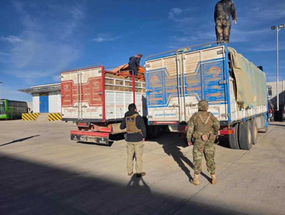 La autoridades decomisaron el cargamento de aceite de contrabando