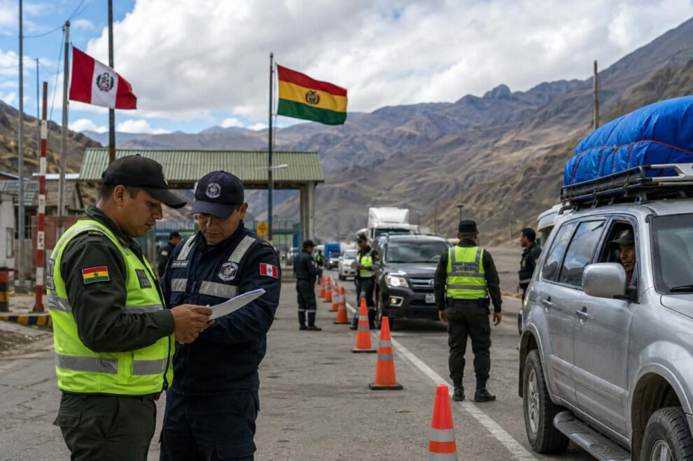 Policías de Bolivia y Perú coordinan estrategias de control en Desaguadero