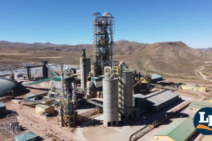 Vista aérea de la planta de Ecebol Oruro