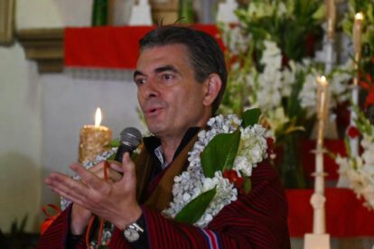 El mandatario realizó el anuncio durante su participación en la celebración religiosa en devoción a la Virgen de Letanías, en el municipio de Viacha.