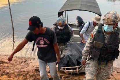 Armada Boliviana halla el cuerpo desaparecido de Nelson L.M.