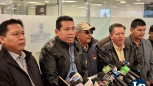 Los cívicos benianos en conferencia de prensa