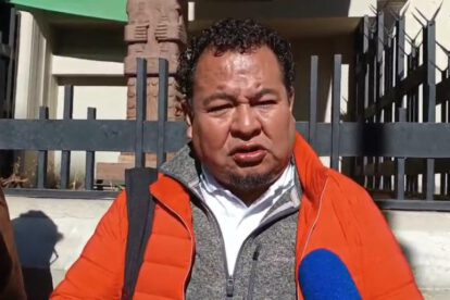 El dirigente de los gremiales de Bolivia, César González,