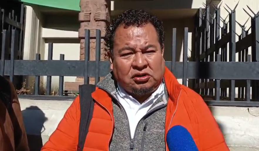 El dirigente de los gremiales de Bolivia, César González,