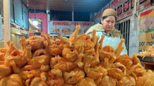 Puesto de venta de pollo