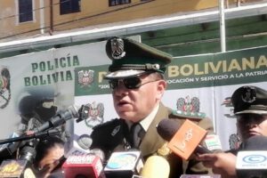 Imagen del comandante departamental de la Policía de Oruro