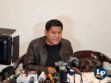 El diputado Pacheco en conferencia de prensa