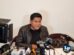 El diputado Pacheco en conferencia de prensa