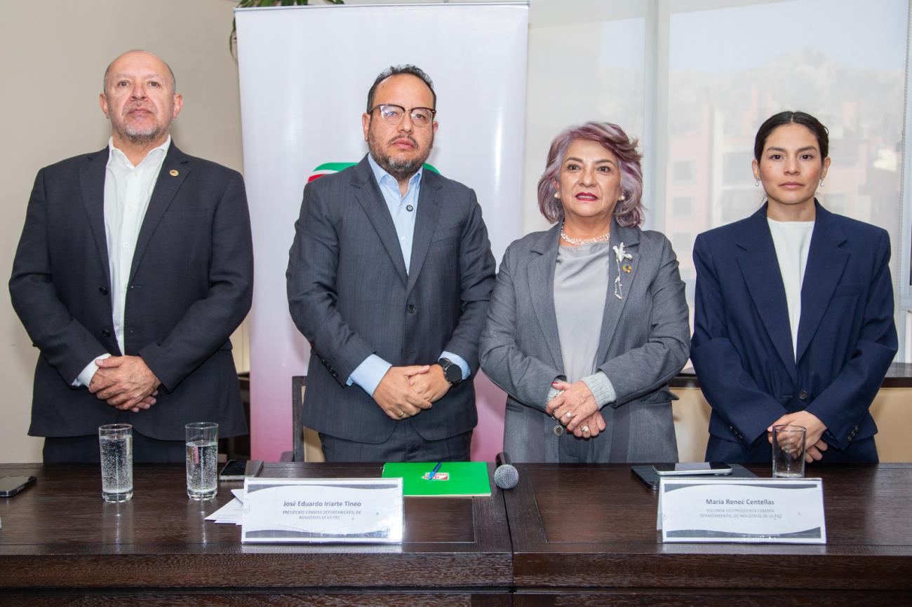 .- La Cámara Departamental de Industrias de La Paz (CADINPAZ) presentó este martes los resultados preliminares del sondeo “Reactivar La Paz”
