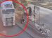 El instante preciso en que el tráiler arrolló a la mujer
