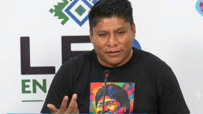 El gobernador de Cochabamba, Leonardo Loza