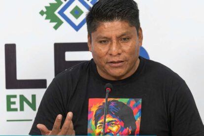 El gobernador de Cochabamba, Leonardo Loza