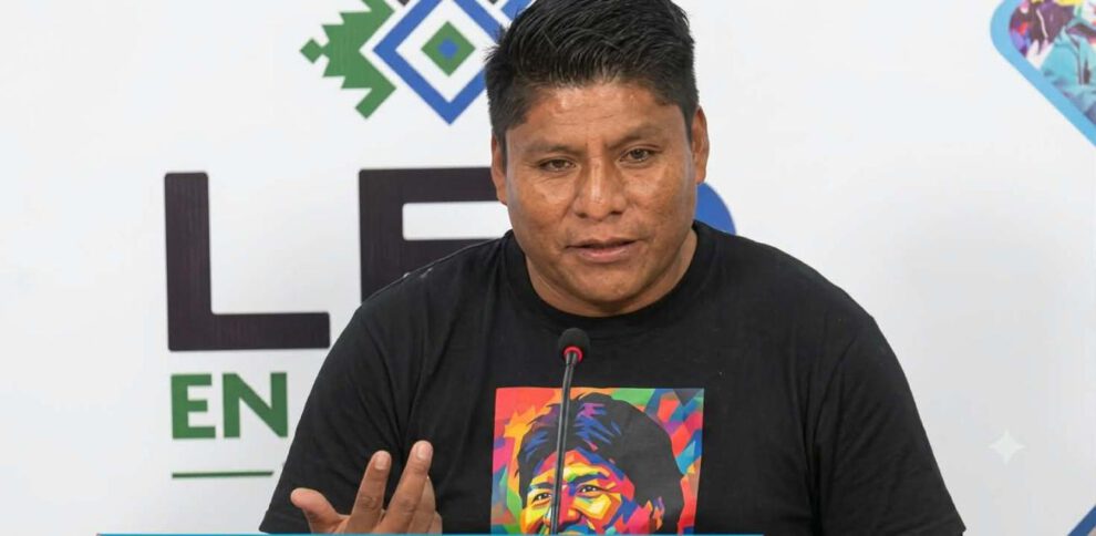 El gobernador de Cochabamba, Leonardo Loza