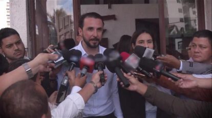 El gobernador de Santa Cruz, Juan Pablo Velasco