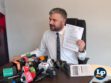 El senador Ormachea en conferencia de prensa
