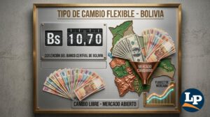 El tipo de cambio flexible rige actualmente en Bolivia