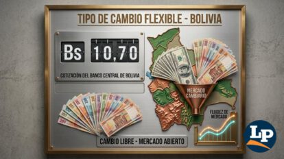 El tipo de cambio flexible rige actualmente en Bolivia