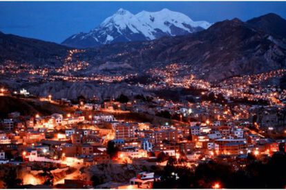 Vista panorámica de la ciudad de La Paz