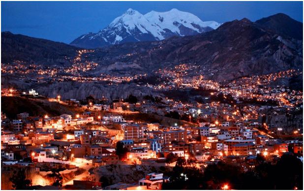 Vista panorámica de la ciudad de La Paz