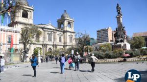 La plaza Murillo en La Paz