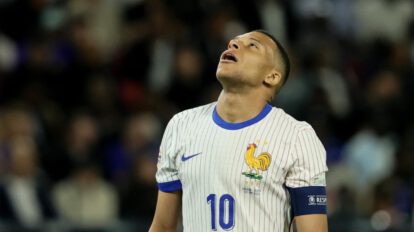Mbappé, durante el partido de semifinales de la Liga de Naciones 2025 contra España