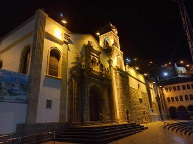 frontis del Santuario de la Virgen del Socavón,