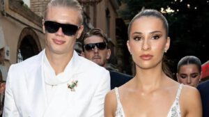 Haaland junto a su novia deslumbraron en el desfile de Dolce & Gabbana
