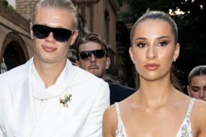 Haaland junto a su novia deslumbraron en el desfile de Dolce & Gabbana