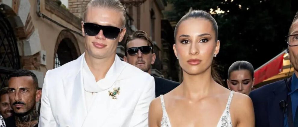 Haaland junto a su novia deslumbraron en el desfile de Dolce & Gabbana