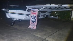 Avioneta que estaba en poder de los  bolivianos acusados de contrabado