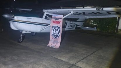 Avioneta que estaba en poder de los  bolivianos acusados de contrabado
