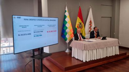 El gobierno informó que las empresas públicas registran pérdidas de 12,7 mil millones de bolivianos
