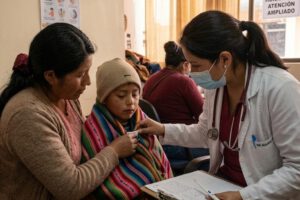 niño en una consulta