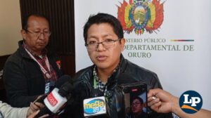 El fiscal coordinador departamental de Oruro, Mauricio Rodrigo Ramírez