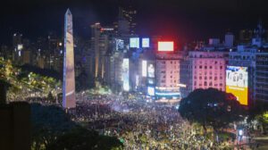 festejos  en Buenos Aires (Argentina)