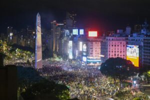 festejos  en Buenos Aires (Argentina)