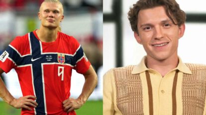 Erling Haaland y Tom Holland