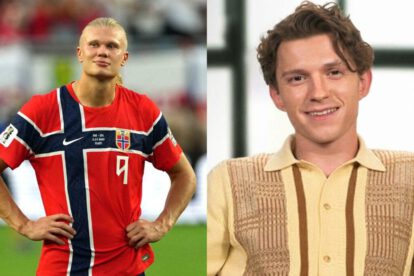 Erling Haaland y Tom Holland
