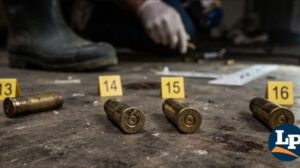 los investigadores recolectaron cuatro vainas calibre 22