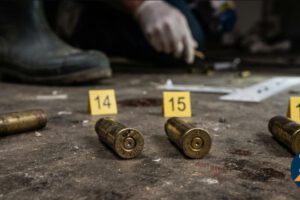 los investigadores recolectaron cuatro vainas calibre 22