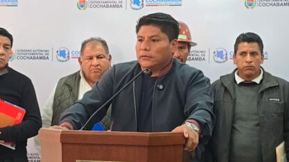 El gobernador de Cochabamba, Leonardo Loza