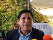 El diputado Pacheco en conferencia de prensa